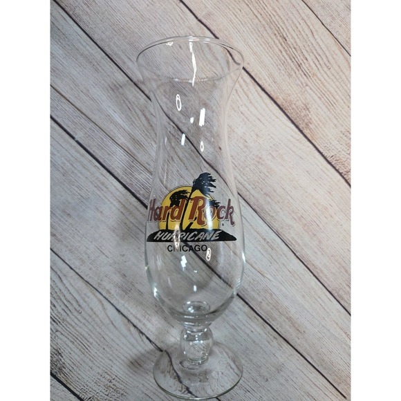 Other - Hard Rock Cafe Hurricane Glass Chicago‎ Collectible Drinkware Windy City